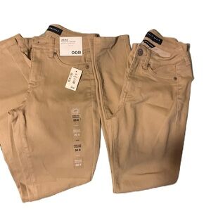 2 pair Aeropostale khaki 00R NWT